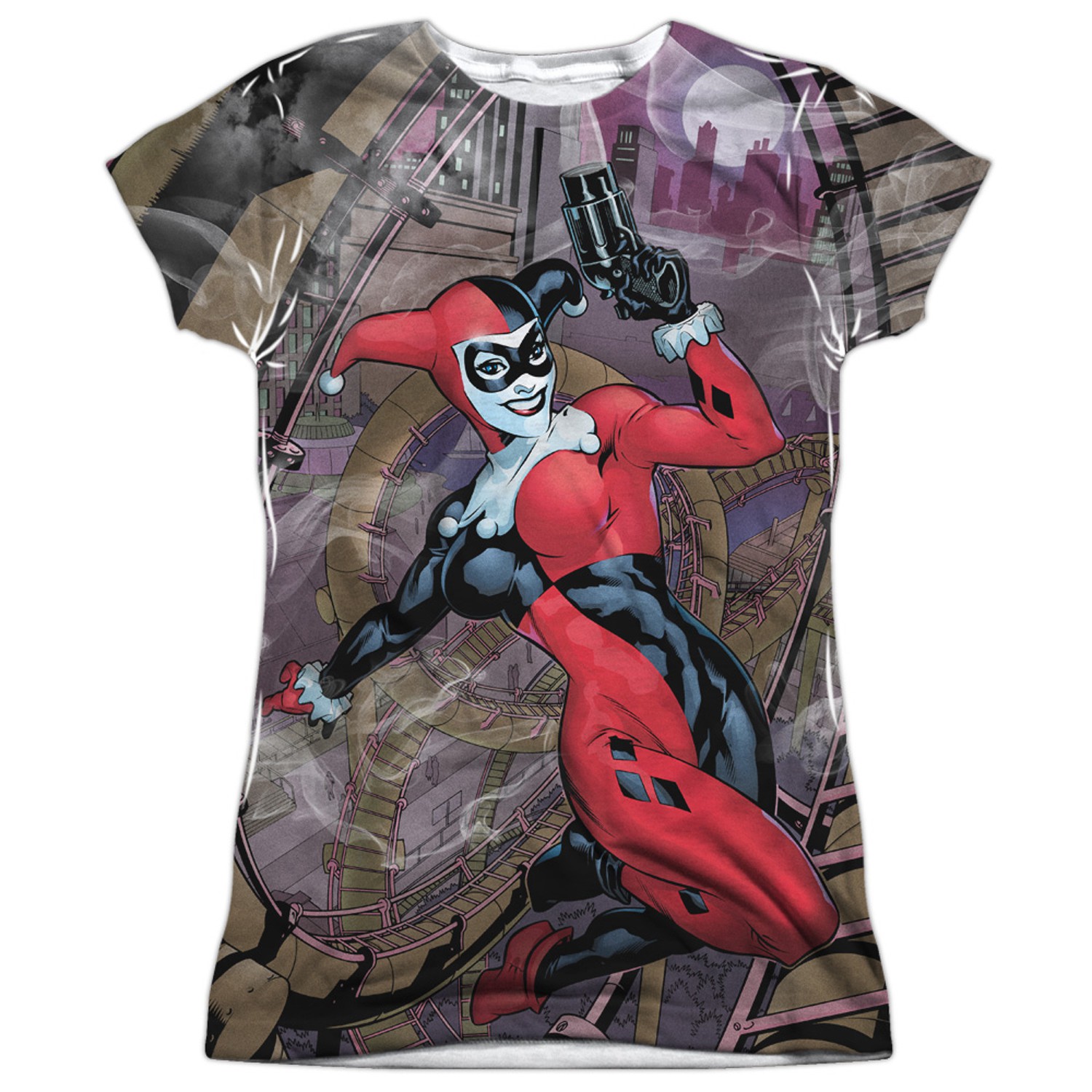 Harley Quinn Roller Coaster of Love Women's Sublimated Tshirt